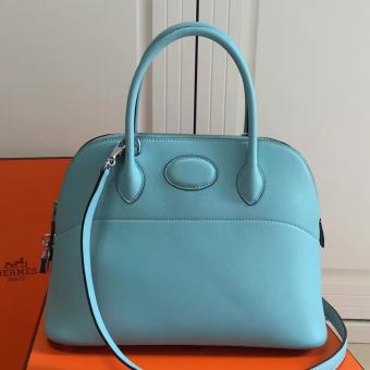Hermes Bolide 31cm Bag In Celeste Swift Leather
